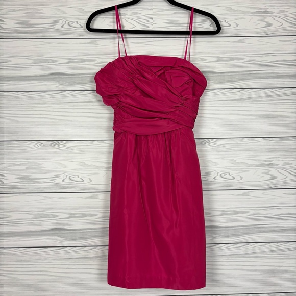 Plenty by Tracy Reese Dresses & Skirts - Plenty by Tracy Reese Ruched Pink Fuchsia Cocktail Dress NWT Size 4
